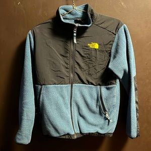Grey and black THE NORTH FACE Kids large zip up jacket